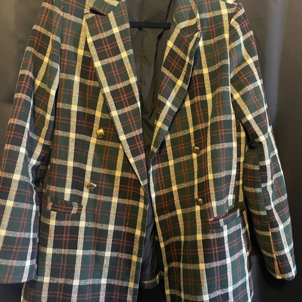 Plaid Blazer